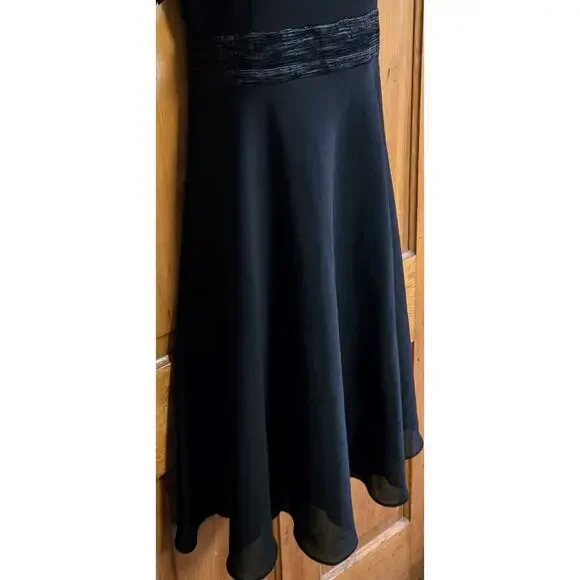 Dana Kay Womens Fit & Flare Little Black Dress Mid Length Plus Size 16W - Picture 7 of 10